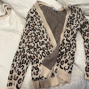 Cheetah cardigan! S/M size!